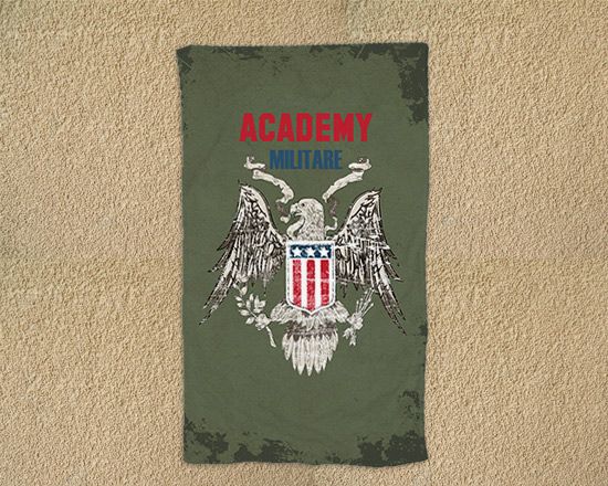 Telo mare 90x150 Academy militare