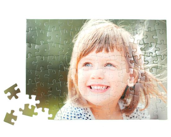 puzzle A3 personalizzato con foto bambina