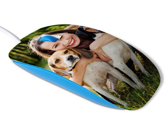 Il tuo mouse personalizzato nel colore celeste