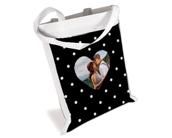 Borsa spesa personalizzata con grafica Dark love