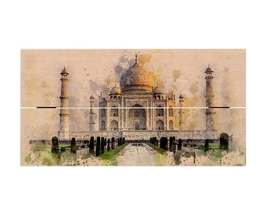 stampa foto su quadro con listelli in legno