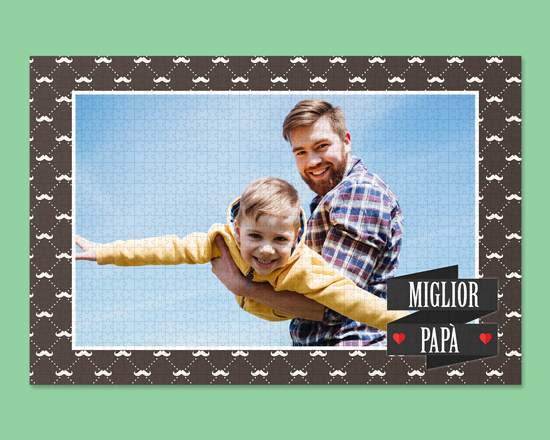 puzzle maxi grafica papà personalizzabile