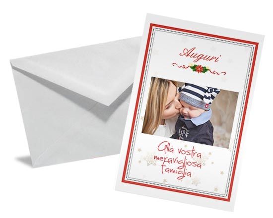 Bigliettino Auguri Stella di Natale