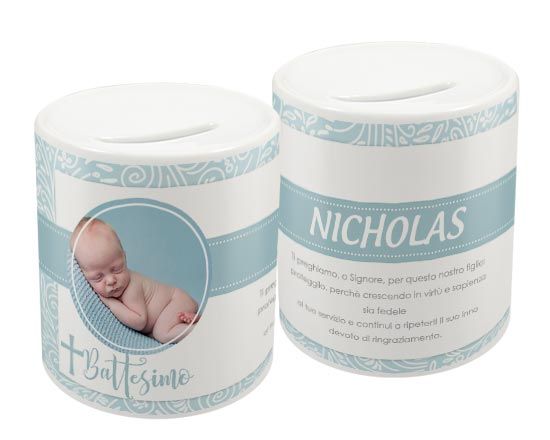 Salvadanaio Elegant Baptism him