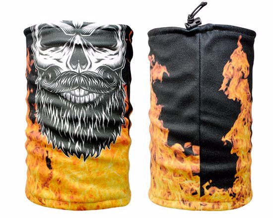 scaldacollo multifunzione in pile personalizzato su tutta la superficie