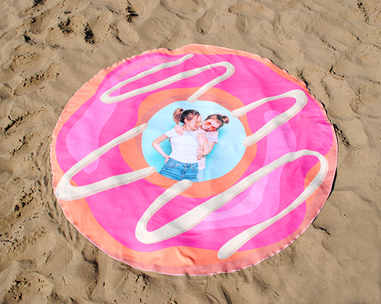 telo mare rotondo personalizzato