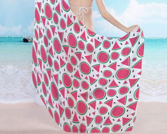 stampa pareo mare in chiffon