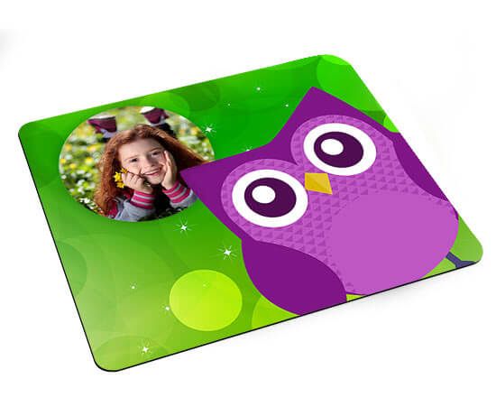 Tappetino Mouse con grafica gufo