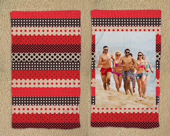 Telo mare 90x150 Pois rossi