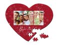 Il foto puzzle a cuore dalla stampa natalizia