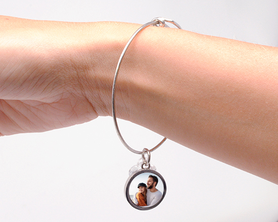 Bracciale personalizzato con foto innamorati