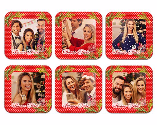 Calamite magnetiche Bacche Natalizie Pack da 6 - foto diverse