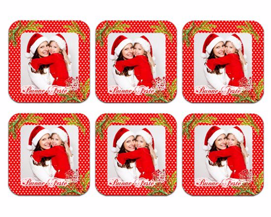 Calamite magnetiche Bacche Natalizie Pack da 6 - foto uguali