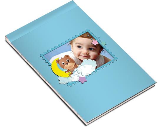 Block notes personalizzato Orsetto azzurro