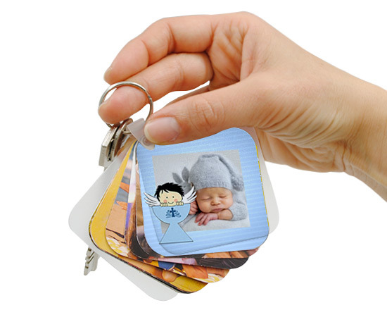 Portachiavi fotolibro personalizzato con 24 foto