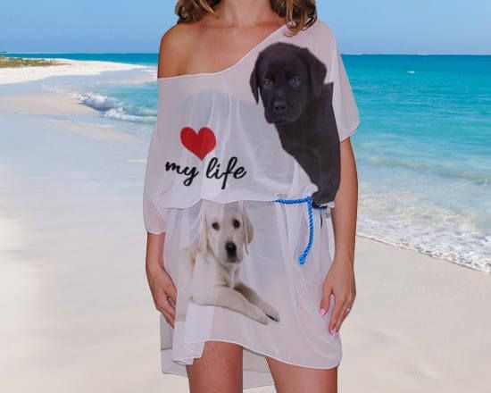 stampa foto su caftano