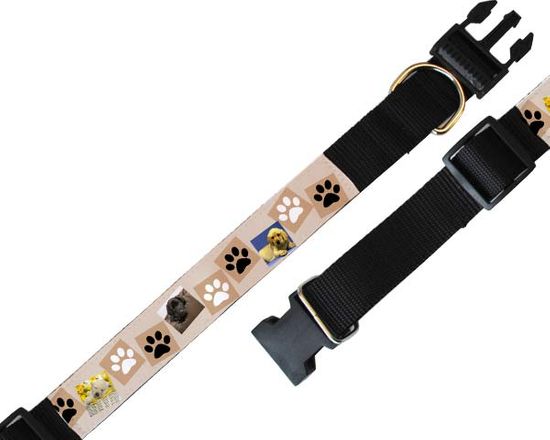 collare per animali in nylon nel colore nero