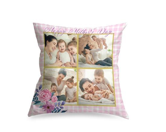 Un splendido cuscino dalla grafica rosa