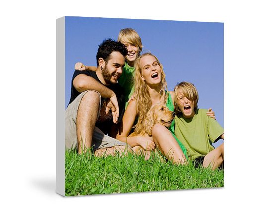 stampa di famiglia su tela quadrata