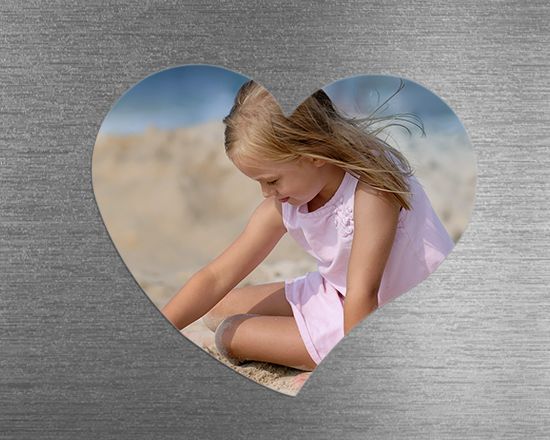 calamita personalizzata a cuore con le tue immagini più belle