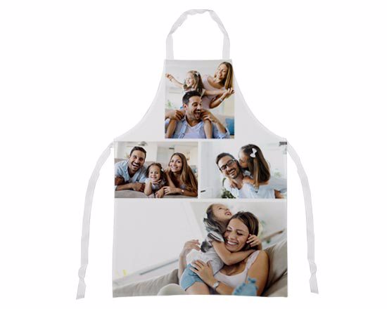 grembiule collage personalizzato con foto famiglia