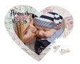 Puzzle cuore A4 Home is mom