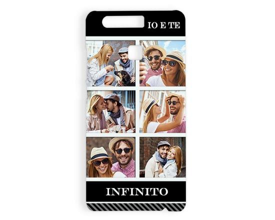 Cover Huawei P9 3D Black collage