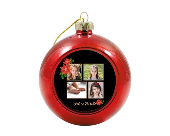 Palla di Natale in vetro colorato Black Christmas