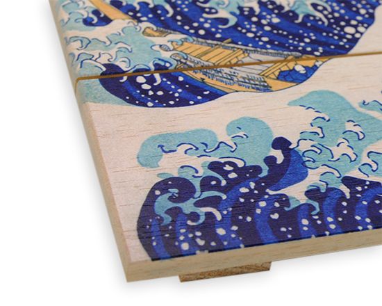 stampa diretta su listelli in legno