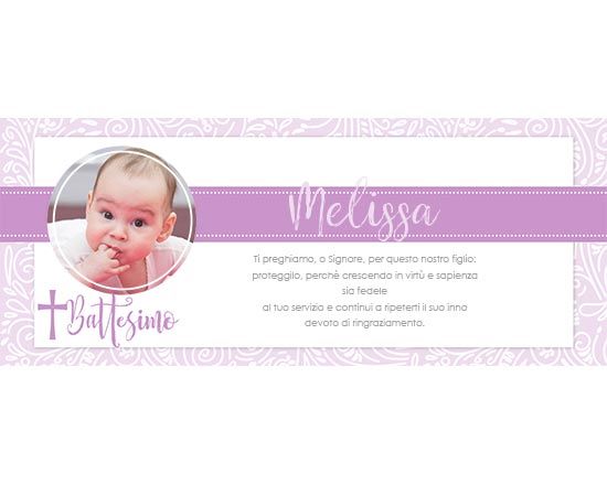 grafica su salvadanaio per battesimo bimba