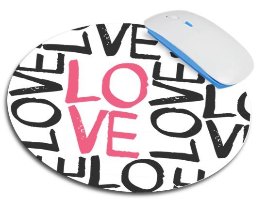 Parola d'amore sul tappetino personalizzato