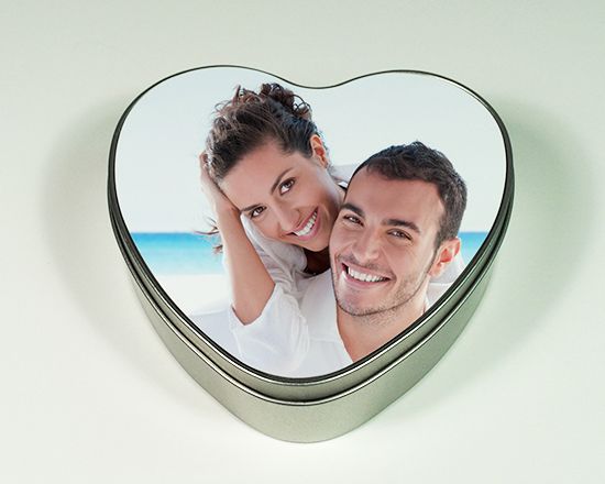 scatola a forma di cuore stampata