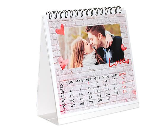 Calendario da tavolo Wall of love