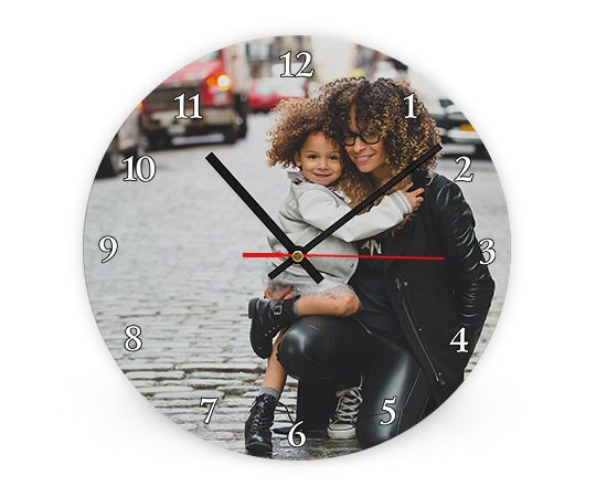 crea orologio rotondo personalizzato con foto