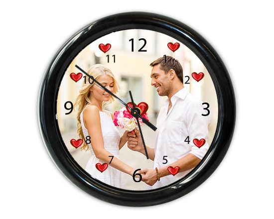 Orologio da muro rotondo Frame in love