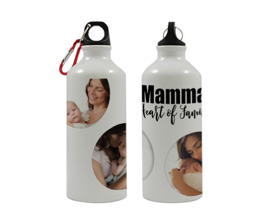 Borraccia con cerchi da donare alla mamma