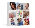 Foto Collage quadrato con riquadro centrale i love you