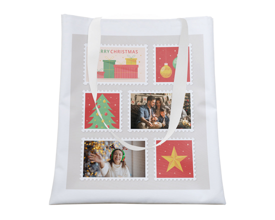 Borsa shopping cartolina di natale