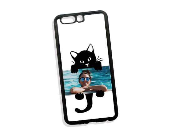 Cover in Silicone Huawei P10 Plus Black Cat