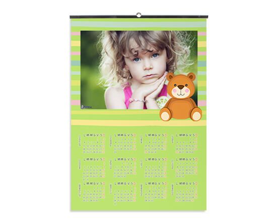 Calendario A3 pagina singola Green bands