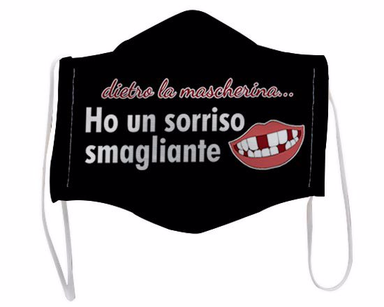 Mascherina viso Sorriso Smagliante