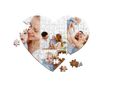 Puzzle a cuore personalizzato con collage