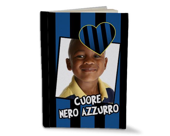 Diario Scolastico Cuore Nero Azzurro