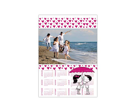 calendario magnetico stampato