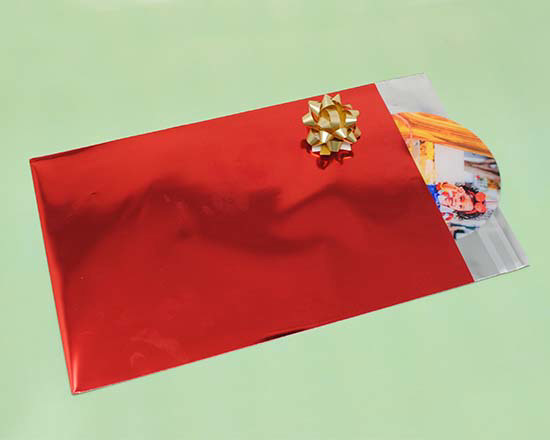 Cake topper tondo con confezione regalo