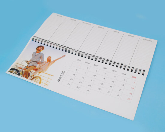 Calendari personalizzati da scrivania 