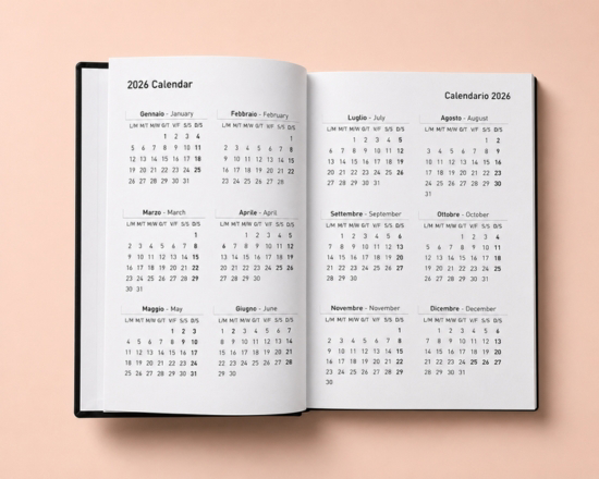 calendario diario personalizzato
