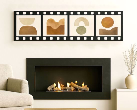 Canvas cinema con 4 riquadri