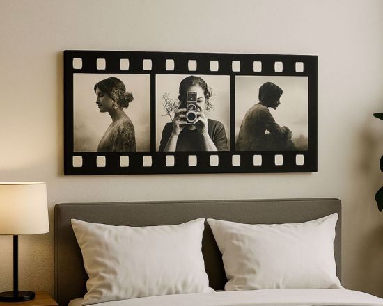 Canvas cinema con 3 riquadri