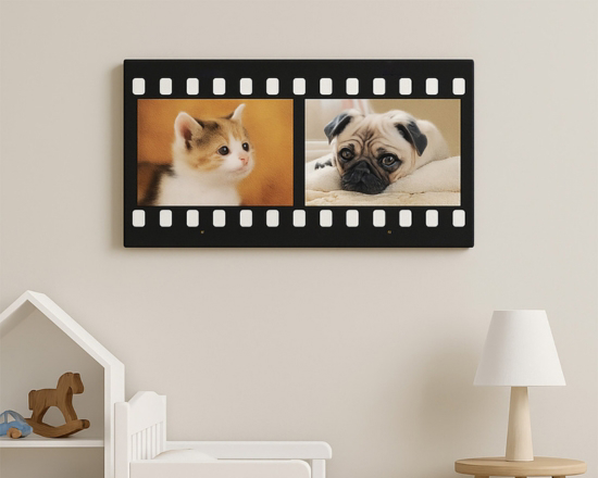 foto su tela effetto pellicola